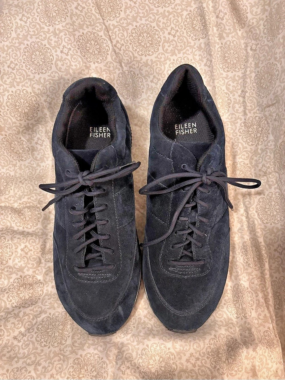 Eileen Fisher Haste Suede Sneaker Black Sneakers